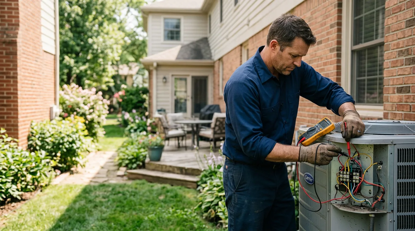 HVAC technician working near North East, PA